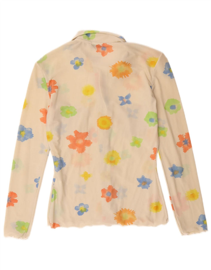 Max & Co. Damen-Hemdbluse UK 12 Medium Off White Floral