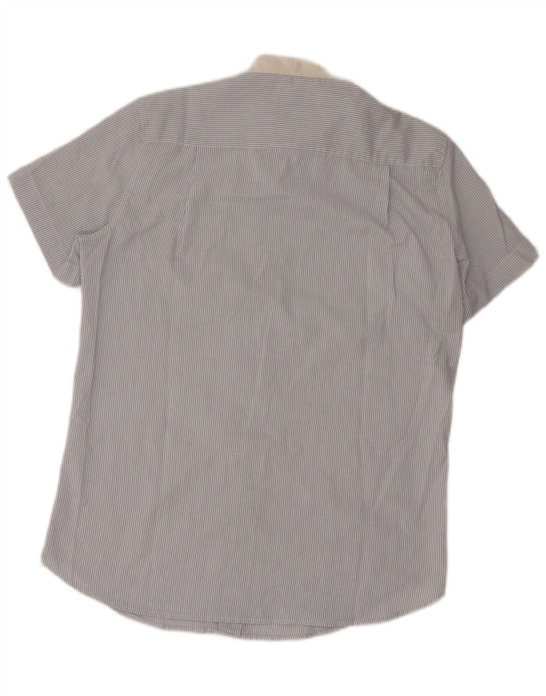 Wrangler Herren Kurzarmhemd Mittelblau gestreift