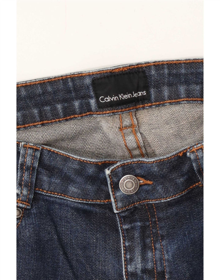Calvin Klein Damen Slim Jeans W34 L30 Blau