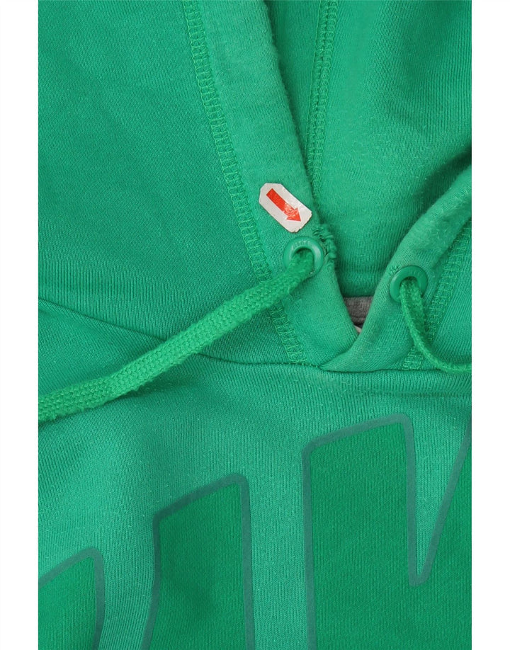 Nike Herren-Kapuzenpullover mit Grafik, mittelgrüne Baumwolle