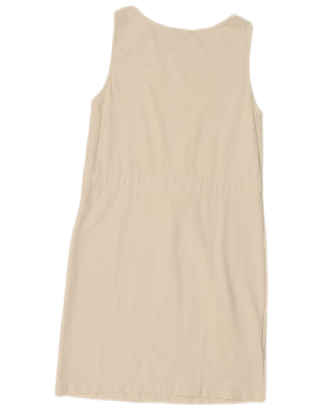 Massimo Dutti Damen Ärmelloses Etuikleid UK 12 Mittelweißes Polyester