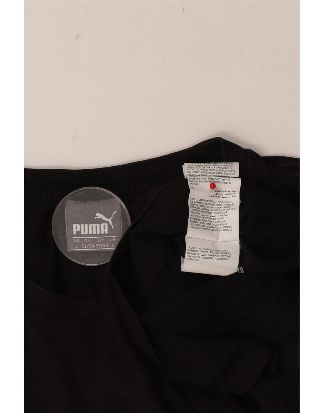 Puma Herren T-Shirt mit Grafik, groß, aus schwarzer Baumwolle
