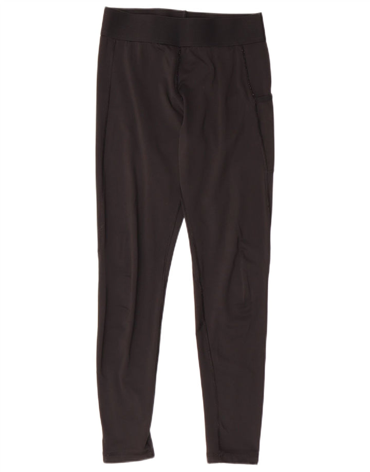 Adidas Damen Tech Fit Graphic Leggings UK 12/14 Medium Schwarz