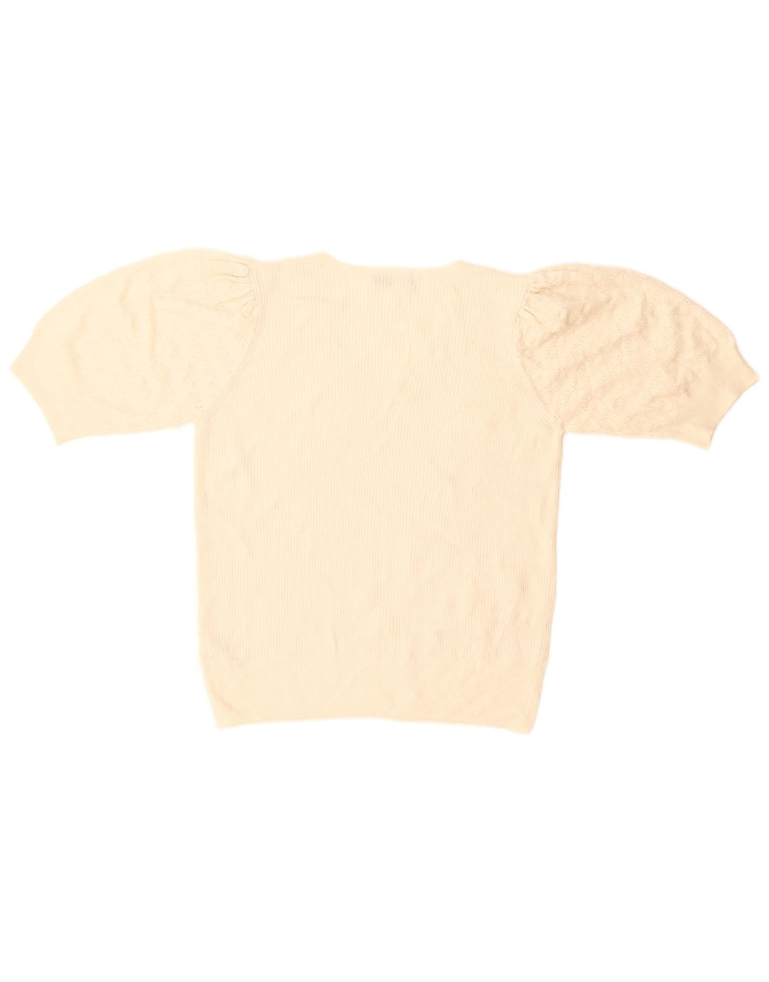 Marks & Spencer Damen-Pullover mit V-Ausschnitt, Gr. 14, Mittel, gebrochenes Weiß