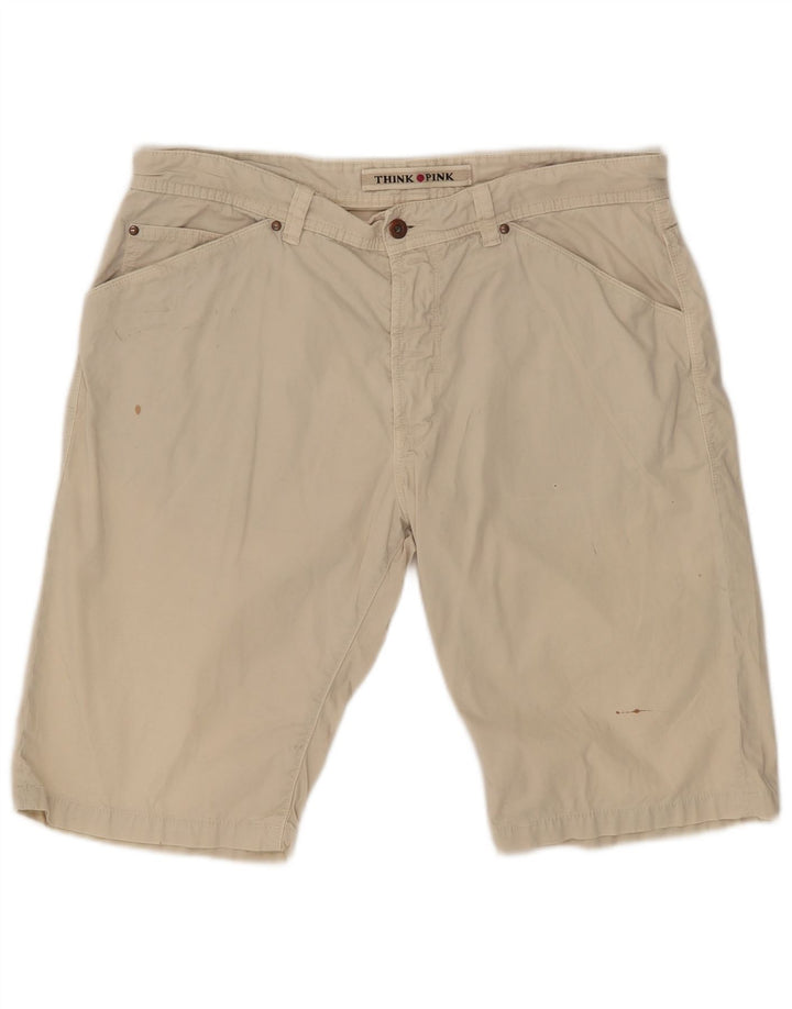 Think Pink Herren-Chinoshorts W36 Large Beige