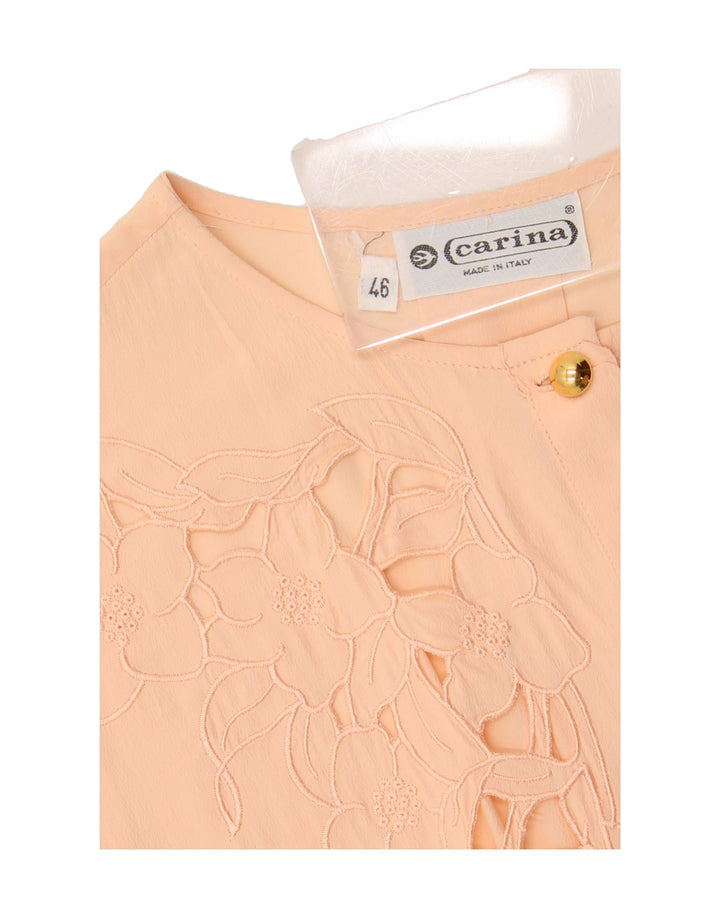 CARINA Womens Shirt Blouse IT 46 Large Pink Floral Vintage Carina and Second-Hand Carina from Messina Hembry 