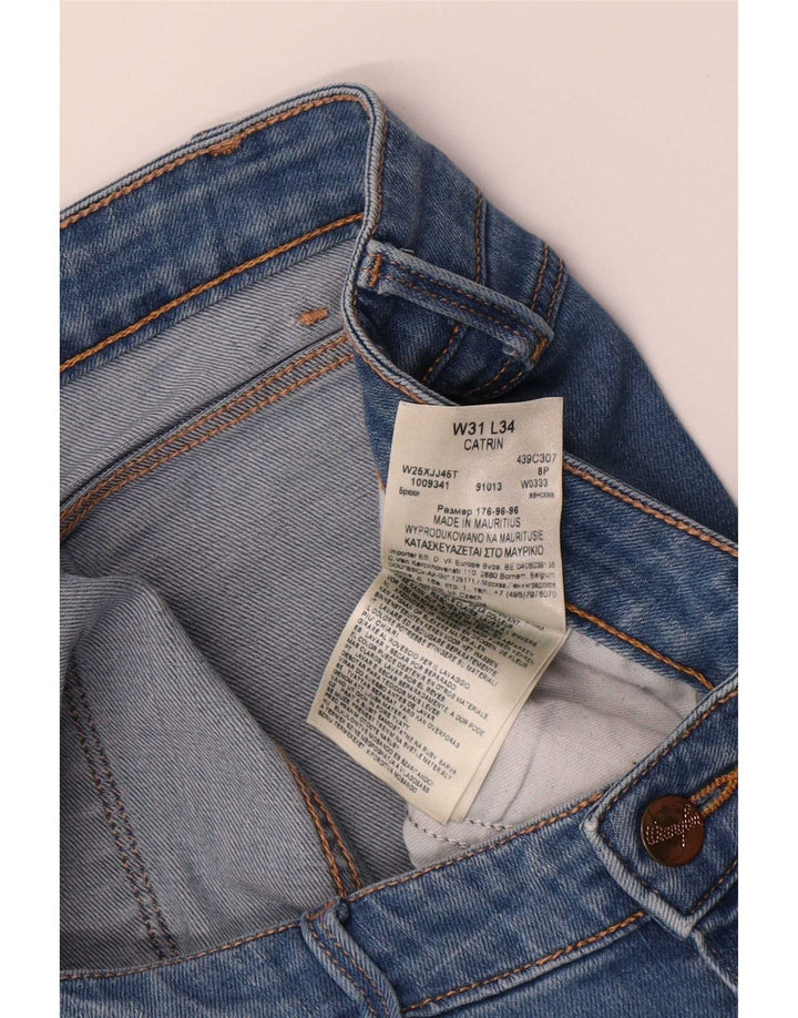 Wrangler Damen Catrin Bootcut Jeans W31 L30 Blaue Baumwolle