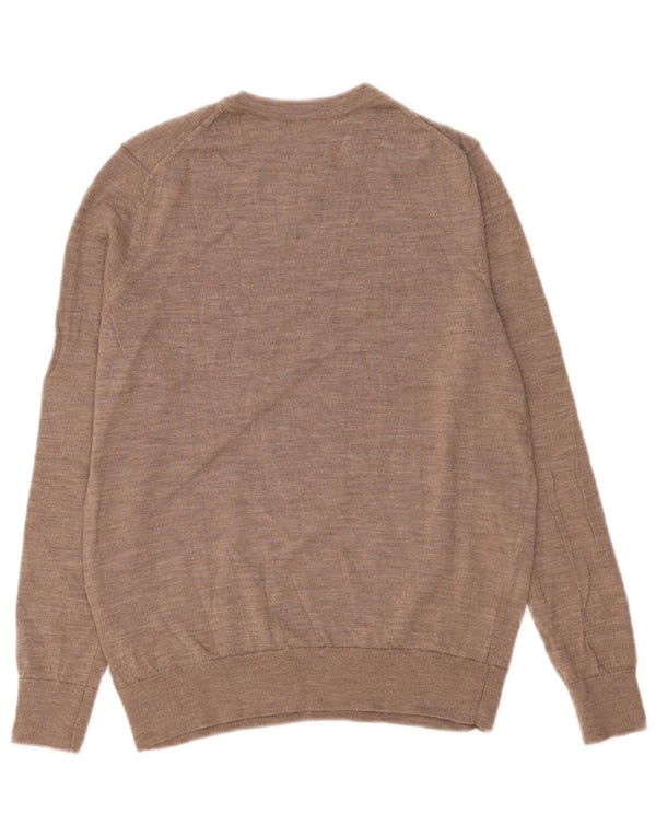 Marks & Spencer Damen-Pullover mit Rundhalsausschnitt, Gr. 14, mittelbraun gefleckt