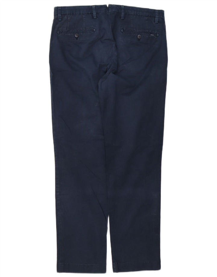 Gerade Chino-Hose für Herren von Hackett, Breite 34, Länge 32, Marineblau, Baumwolle