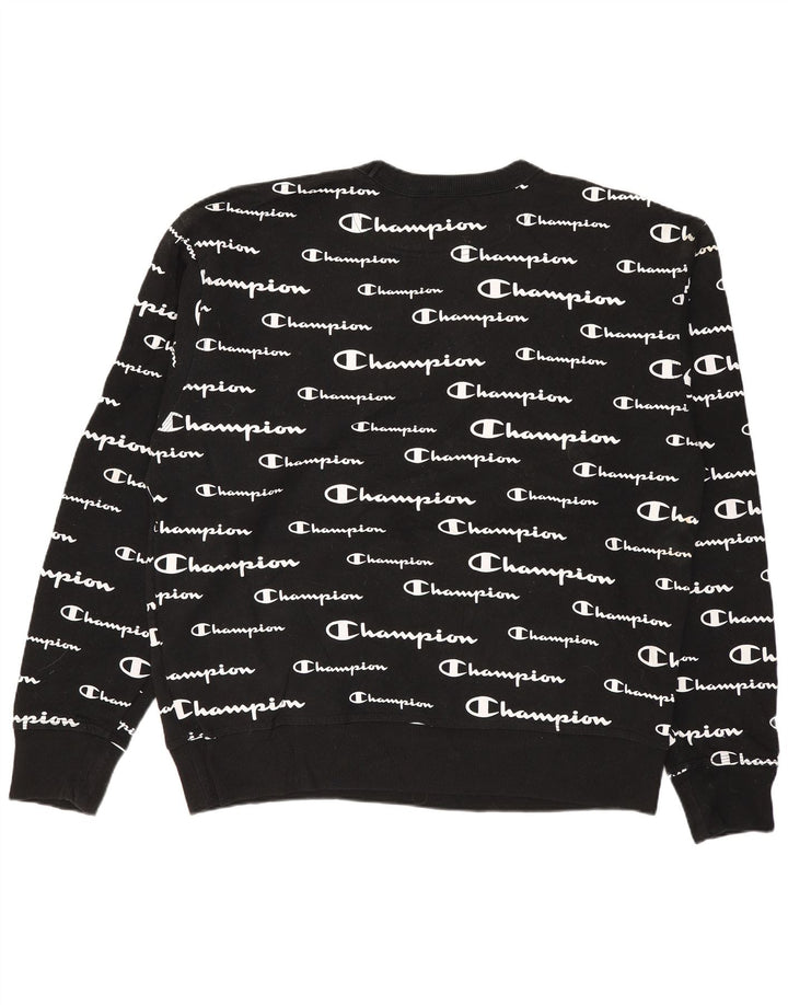 Champion Herren-Sweatshirt mit Grafik, mittelschwarze Baumwolle