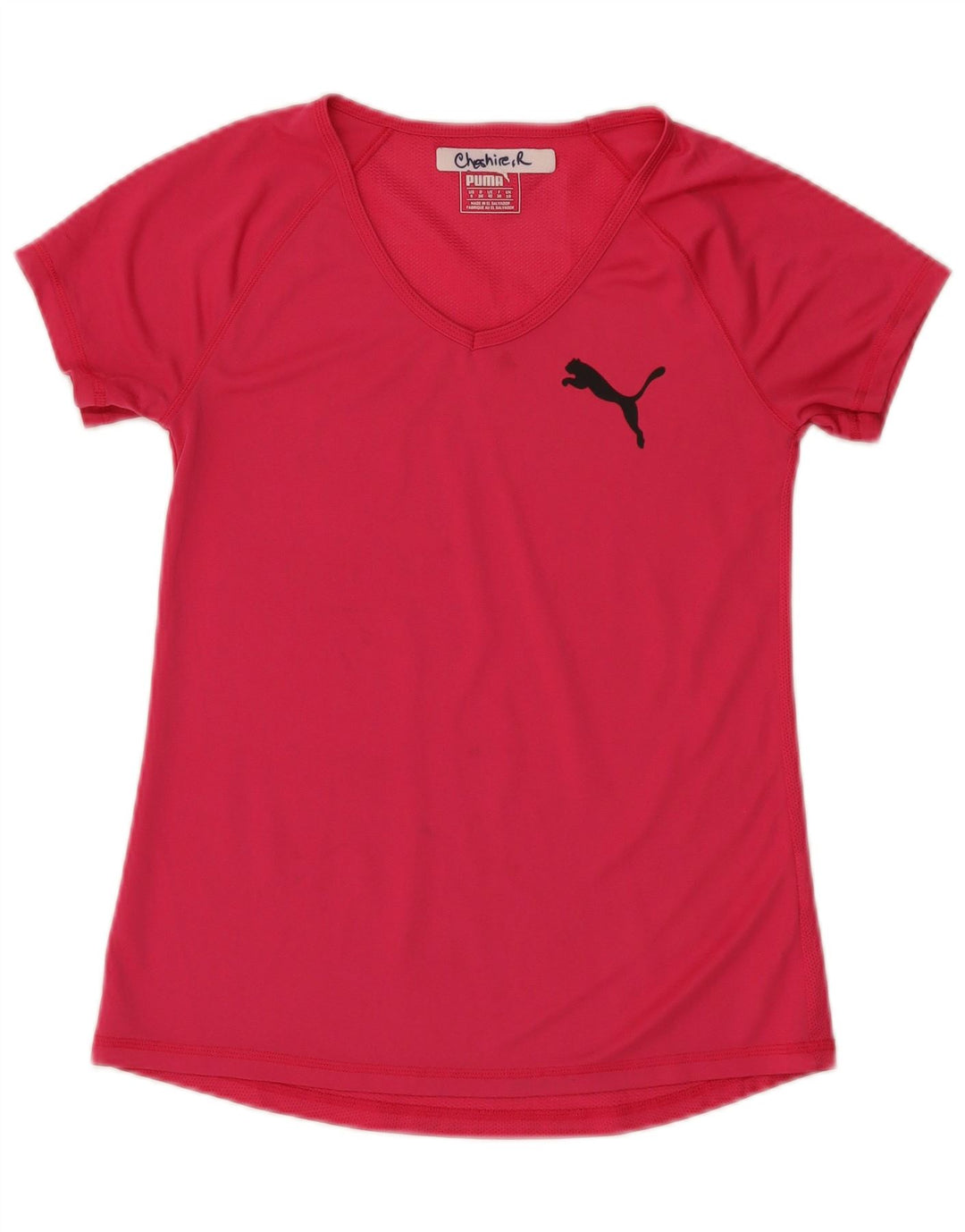 PUMA Womens T-Shirt Top UK 10 Small  Pink Polyester