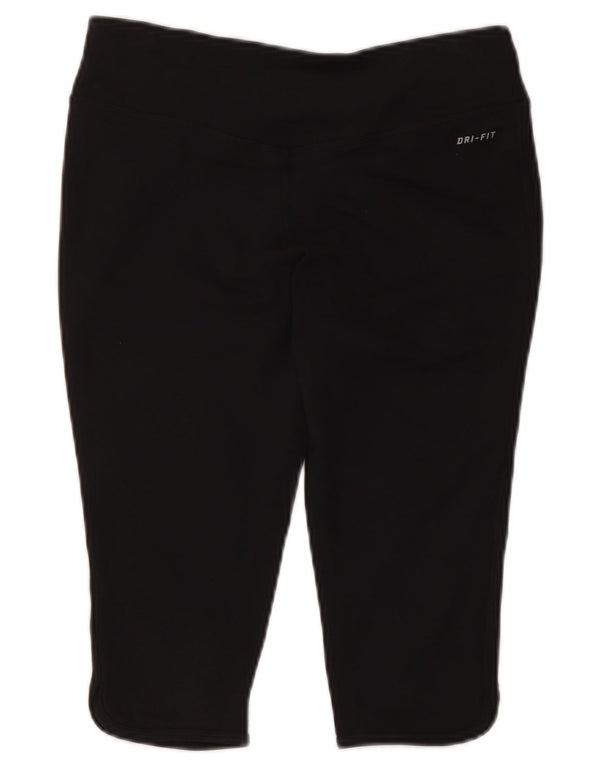 Nike Womens Dri Fit Capri Leggings UK 12/14 Medium Black