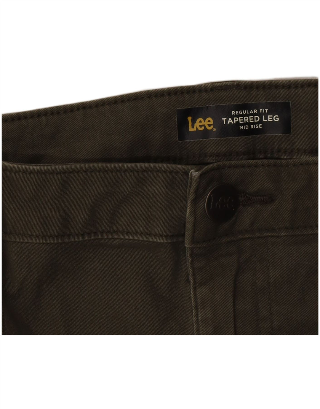 Lee Damen-Chinohose mit mittlerer Leibhöhe und normaler Passform, schmal zulaufend, W36 L30 Khaki