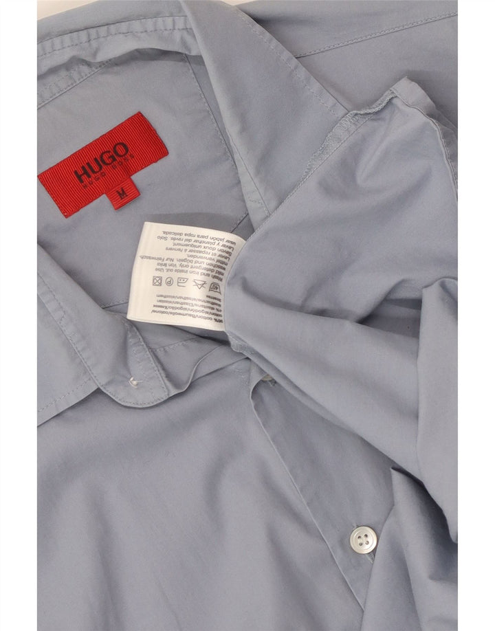 Hugo Boss Herrenhemd mittelblaue Baumwolle