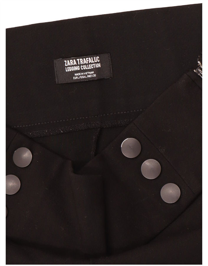 Schmale Freizeithose für Damen von Zara, Größe L, W32, L29, Schwarz