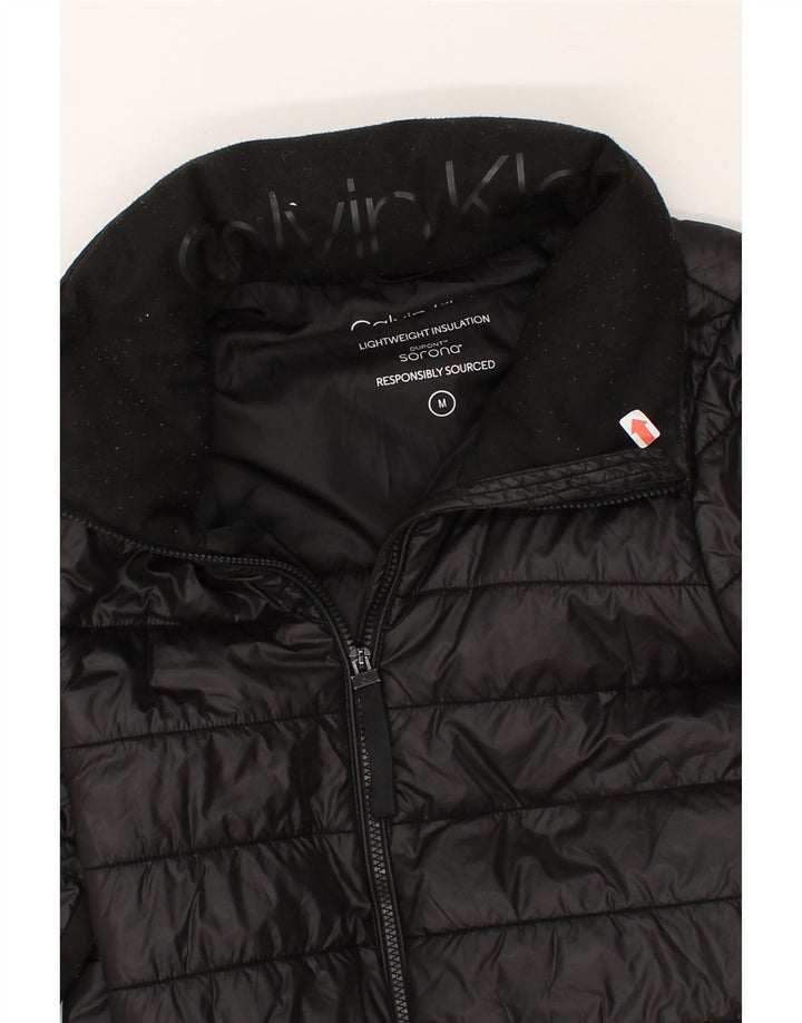 CALVIN KLEIN Womens Padded Jacket UK 12 Medium Black Polyamide Vintage Calvin Klein and Second-Hand Calvin Klein from Messina Hembry 