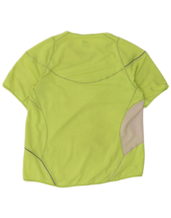 Nike Herren T-Shirt Top UK 42/44 Large Grün Colourblock