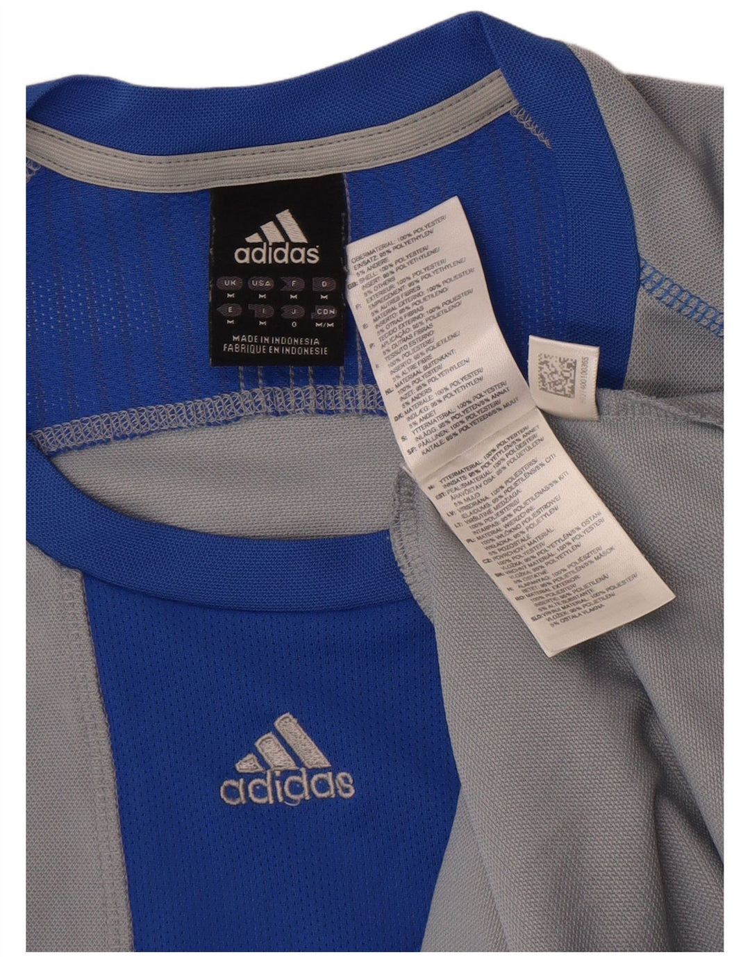Adidas Herren Climacool T-Shirt Top Mittelgraues Colourblock-Polyester