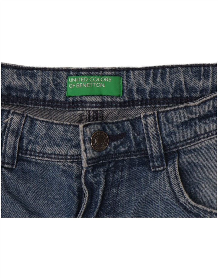 Benetton Damen Jeansshorts W26 Small Blau