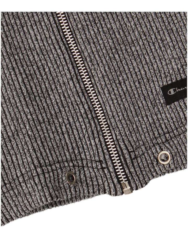 Champion Herren-Kapuzenpullover mit Reißverschluss, mittelgraue Baumwolle