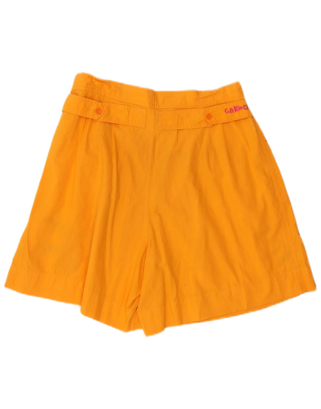 Vintage Damen-Chinoshorts mit grafischen Klammern, W28, mittelorange