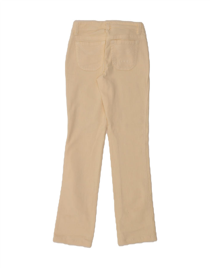 JECKERSON Womens Straight Jeans W25 L31 Beige Cotton Vintage Jeckerson and Second-Hand Jeckerson from Messina Hembry 