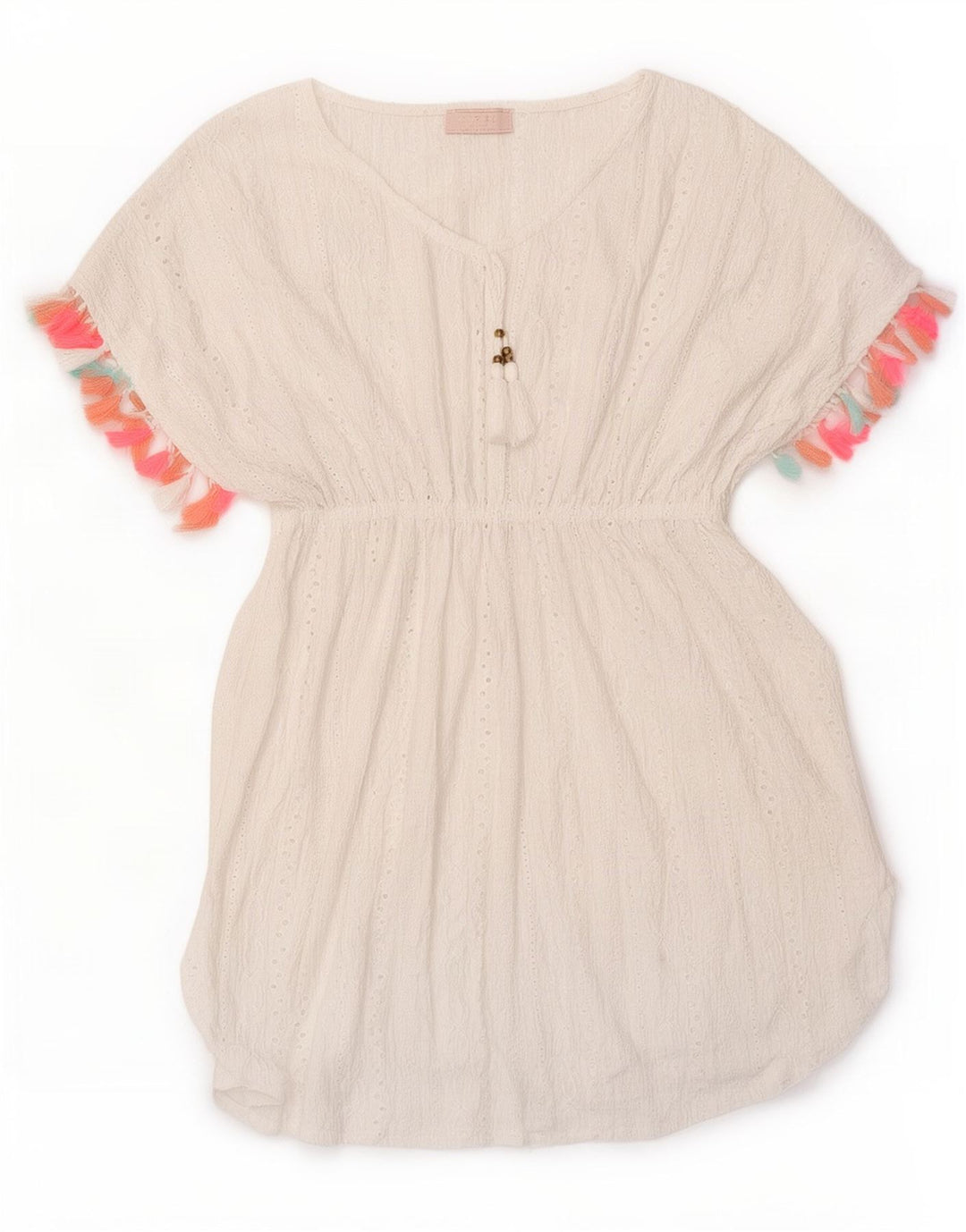 Lipsy Strand-Kaftan-Kleid für Damen, Größe S, Weiß