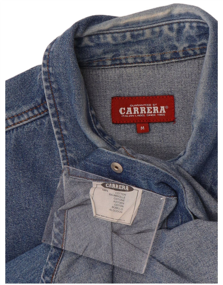 CARRERA Herren-Jeanshemd aus mittelblauer Baumwolle