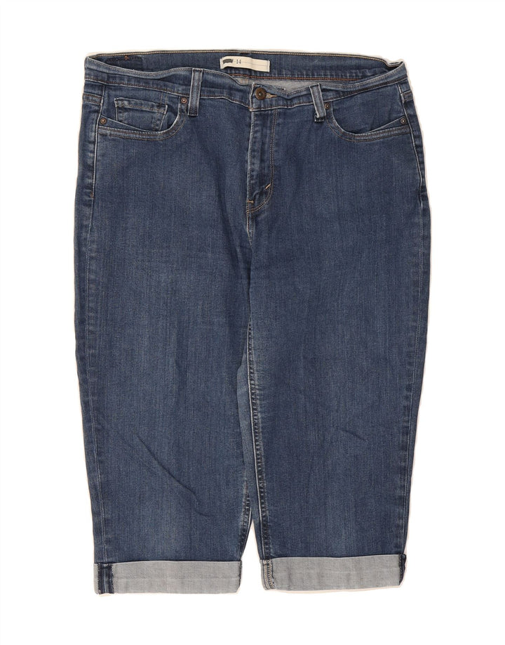 LEVI'S Womens Capri Jeans US 14 XL W32 L17 Blue Cotton Vintage Levi's and Second-Hand Levi's from Messina Hembry 
