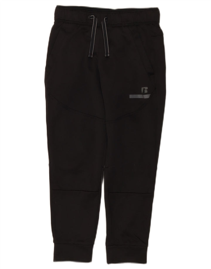 Russell Athletic Jungen-Trainingshose, Jogginghose, 7–8 Jahre, mittelgroß, Schwarz