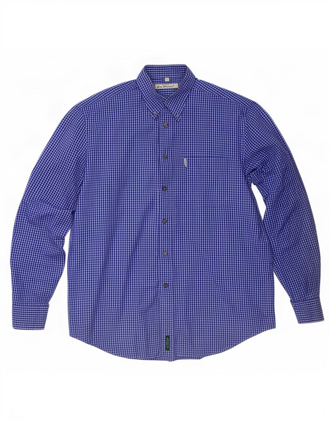 Ben Sherman Herrenhemd Mittelblau Gingham