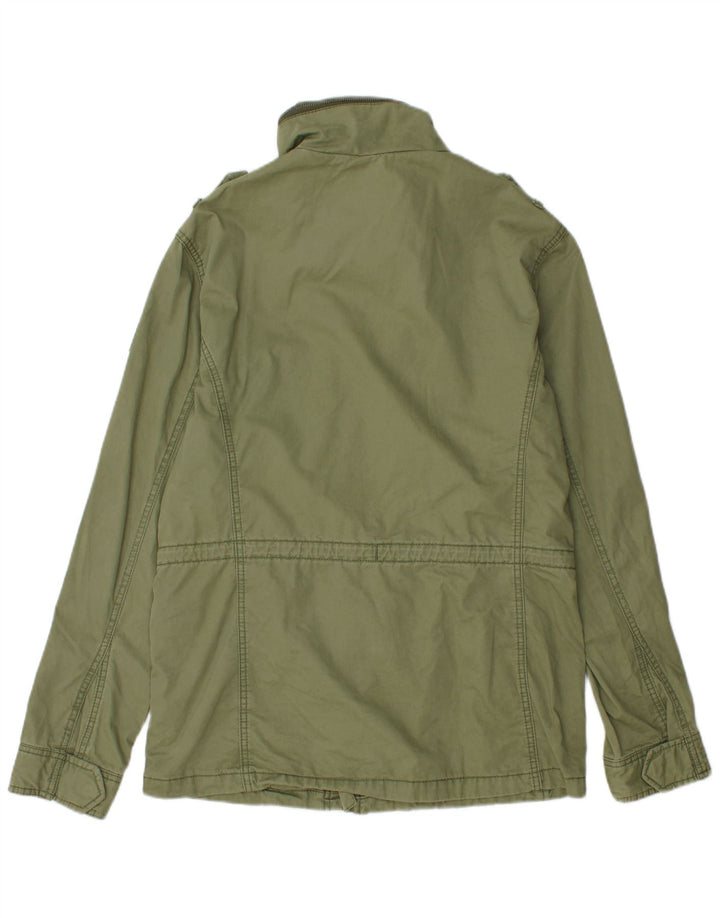 SUPERDRY Herren-Militärjacke, UK 38, mittelgrüne Baumwolle