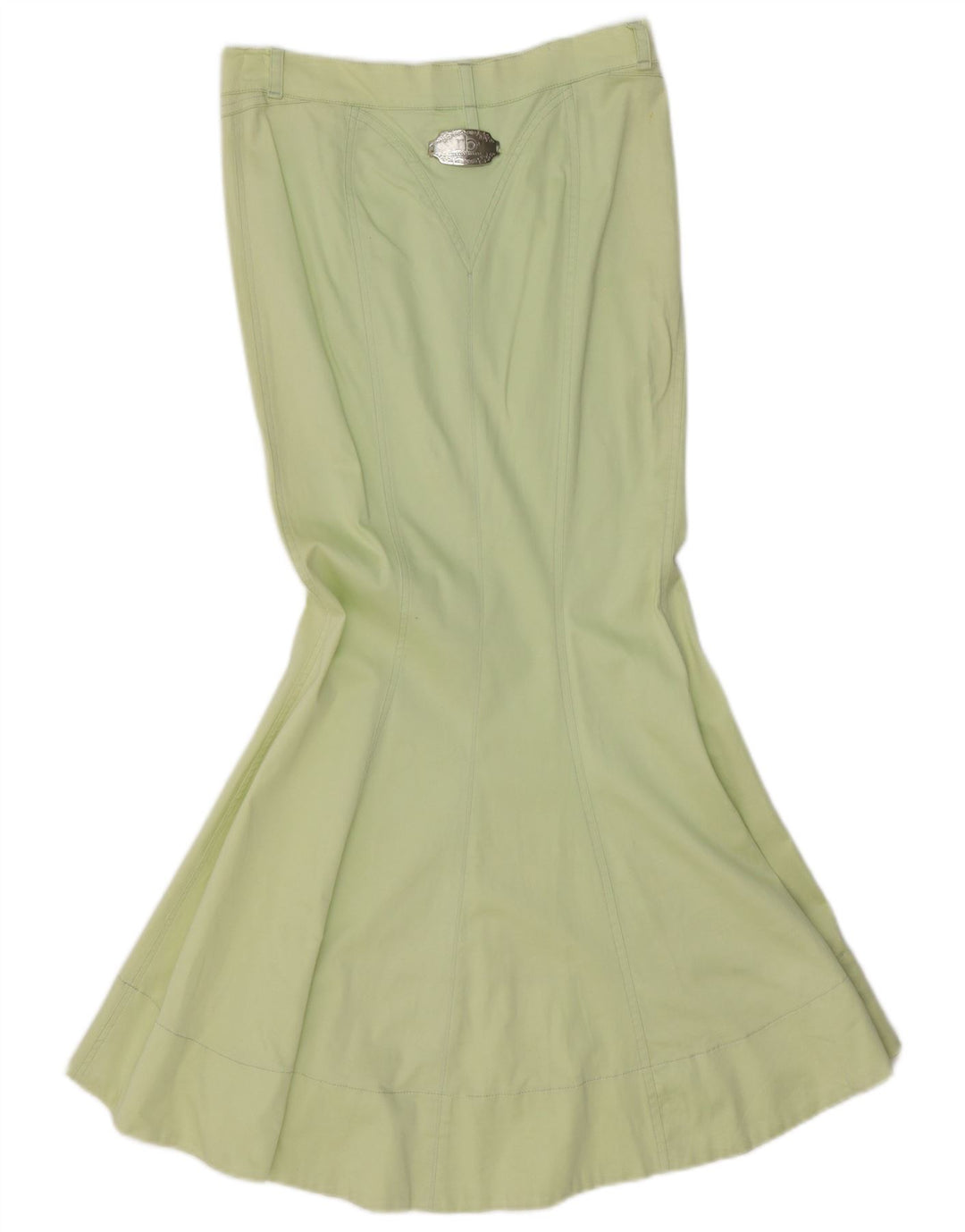 Roccobarocco Damen Meerjungfrauenrock IT 42 Medium W28 Grüne Baumwolle