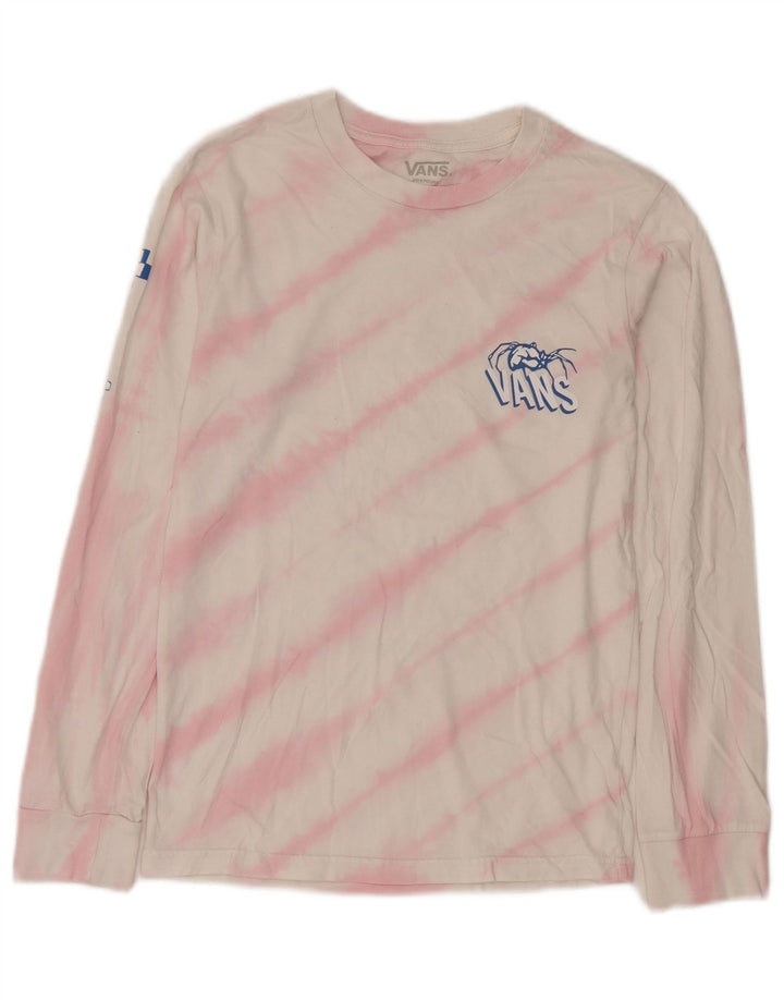 Vans Herren Premium Top Langarm XS Weiße Batik-Baumwolle