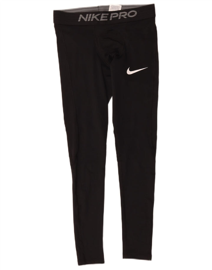 Nike Herren Dri Fit Graphic Leggings Mittelschwarzes Polyester