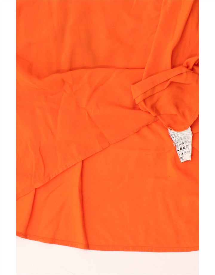 BENETTON Womens Blouse Top UK 6 XS Orange Vintage Benetton and Second-Hand Benetton from Messina Hembry 