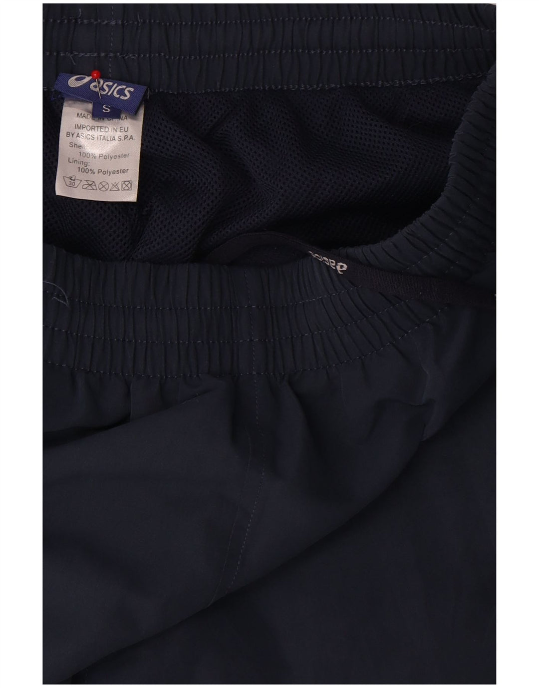 ASICS Herren-Sportshorts, Größe S, Marineblau, Polyester