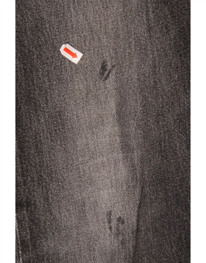 LEVI'S Herren 501 Straight Jeans W32 L32 Schwarze Baumwolle