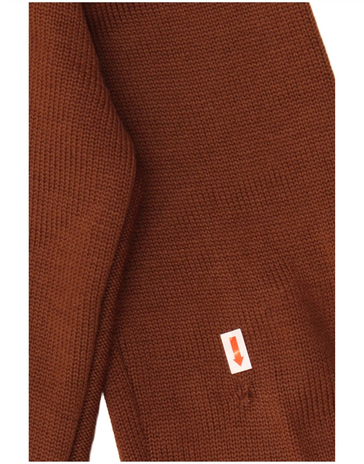 Rainbow Damen Strickjacke IT 48 XL Braune Wolle