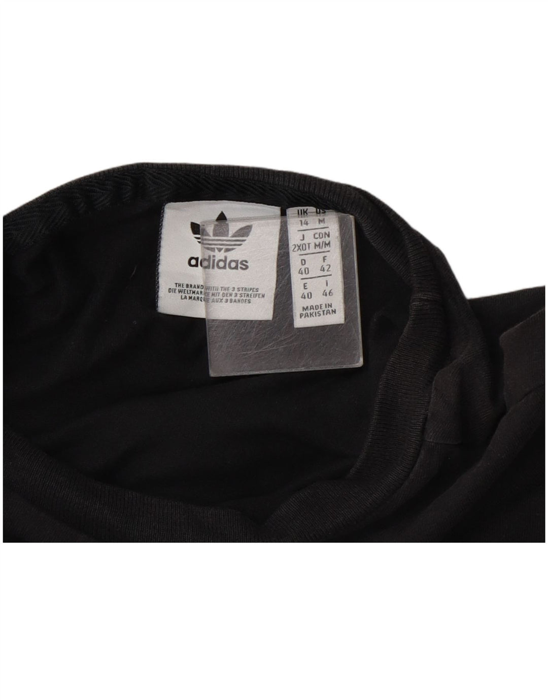 Adidas Damen Graphic T-Shirt Top UK 14 Medium Schwarz