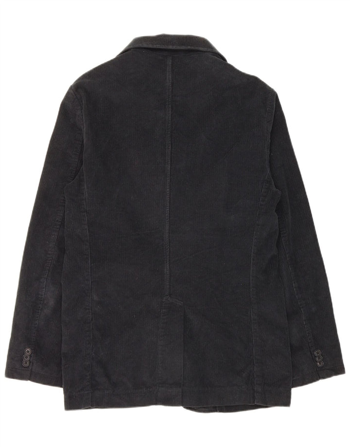 Woolrich Herren-Blazer aus Cord mit 3 Knöpfen, Gr. 36, Größe S, Marineblau, Baumwolle