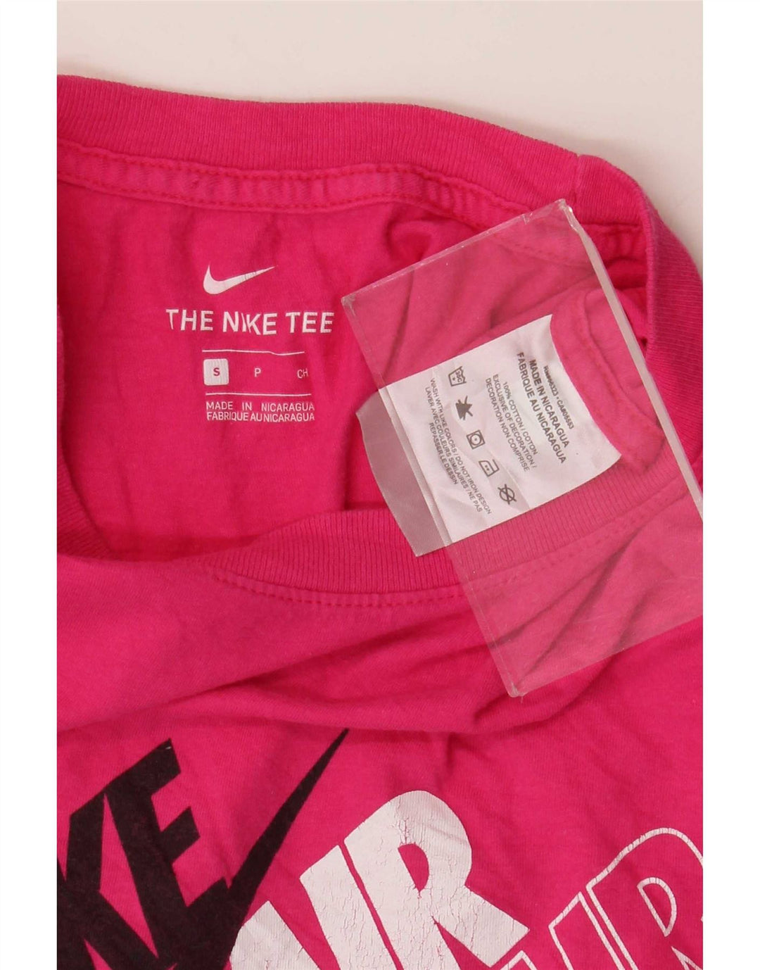 Nike Herren-T-Shirt mit Grafik, Größe S, rosa Baumwolle