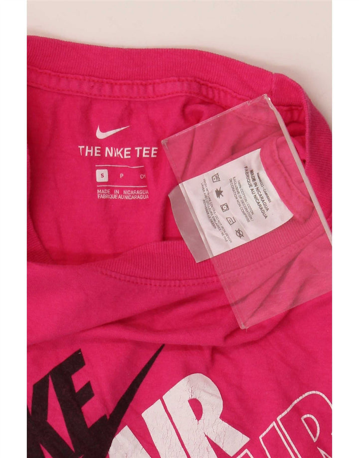 Nike Herren-T-Shirt mit Grafik, Größe S, rosa Baumwolle