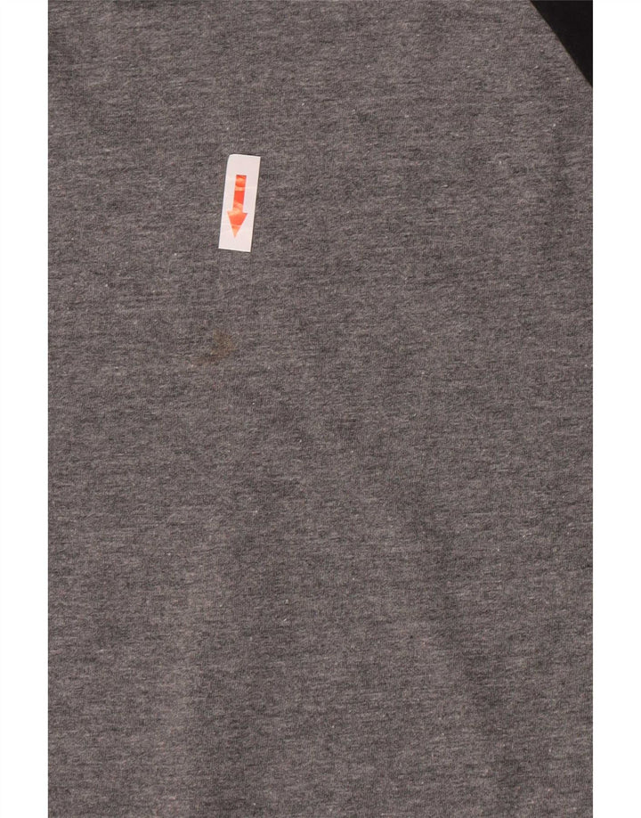 Hurley Jungen Premium Fit Graphic Top Langarm 15–16 Jahre Mittelgrau