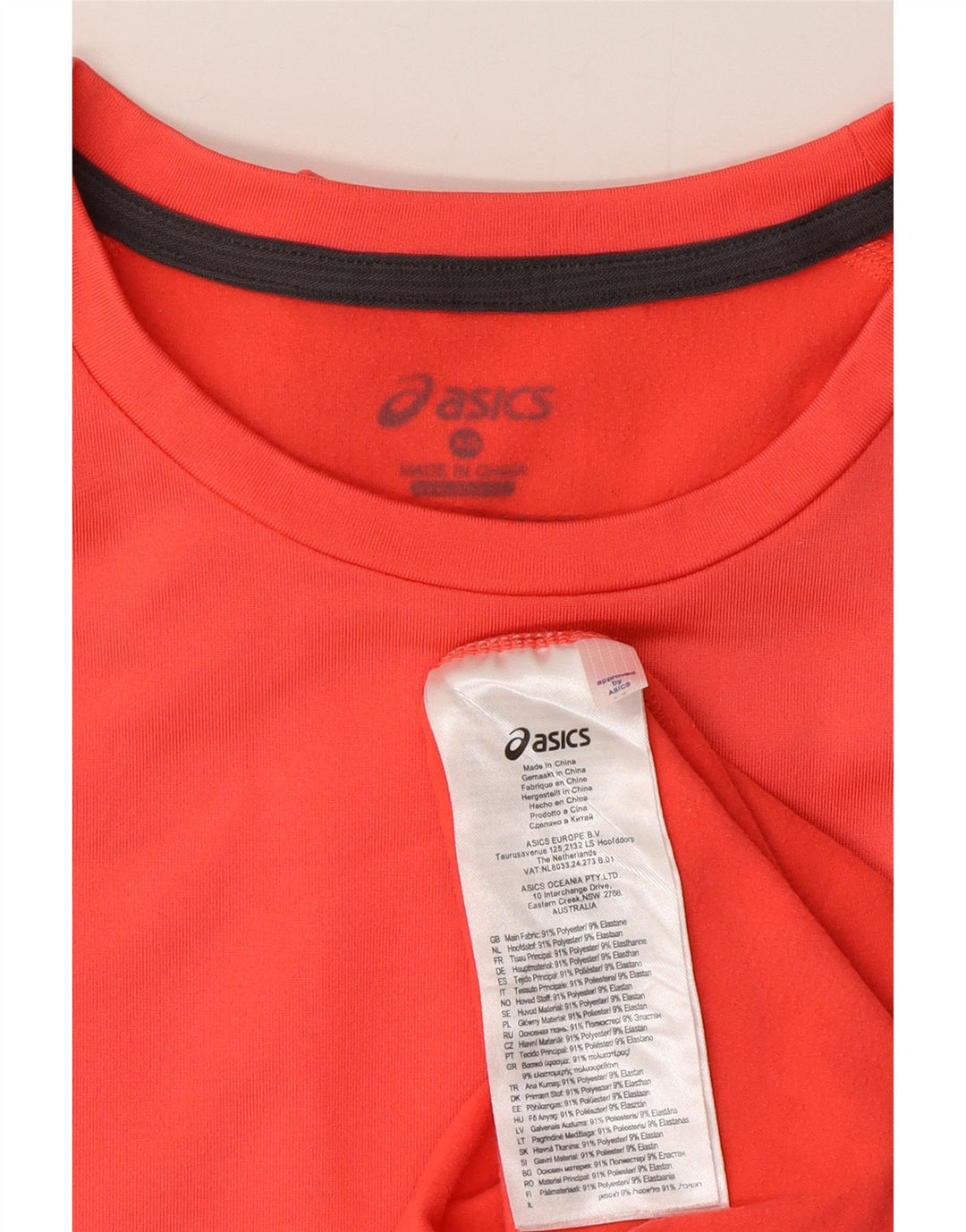 Asics Damen Top Langarm UK 6 XS Pink Colourblock Polyester