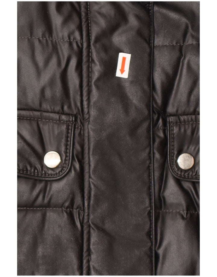 Belstaff Damen gepolsterter Mantel IT 44 Medium Black Polyester Classic
