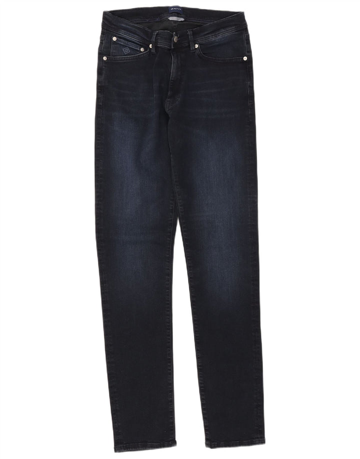Gant Herren Slim Jeans W34 L34 Marineblaue Baumwolle