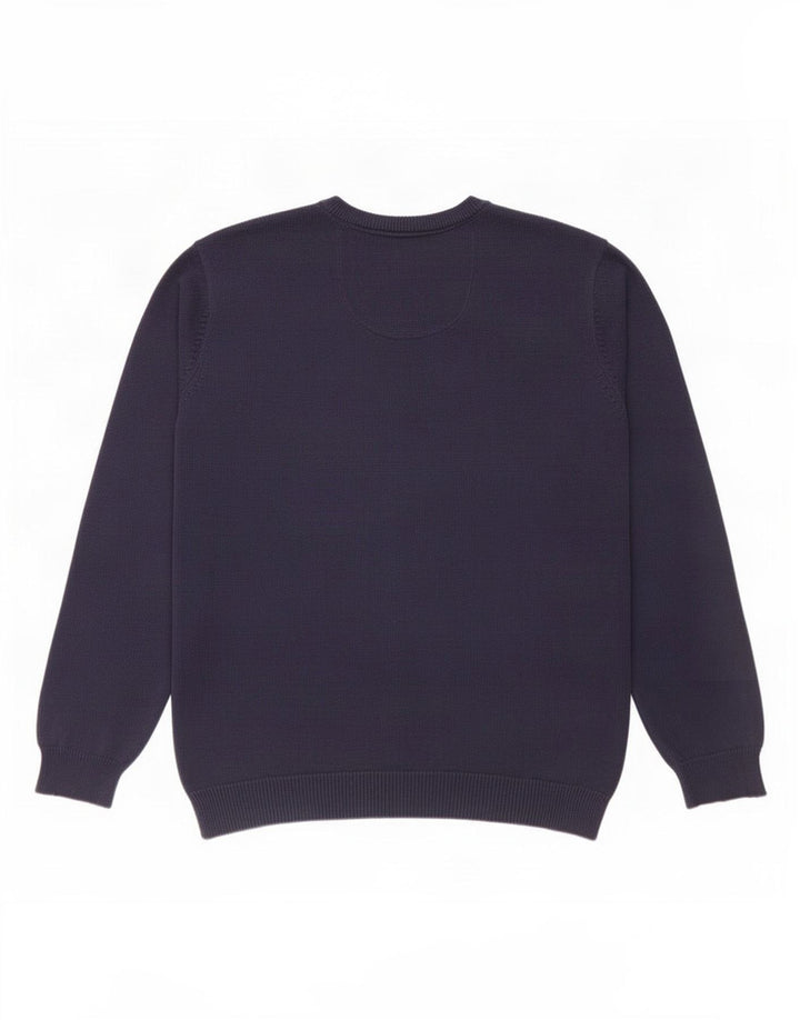 Marks & Spencer Herren-Pullover, reguläre Passform, V-Ausschnitt, Größe L, Marineblau