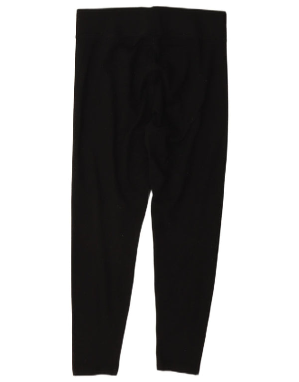 Marks & Spencer Damen Crop Leggings UK 10 Small Schwarz Polyester