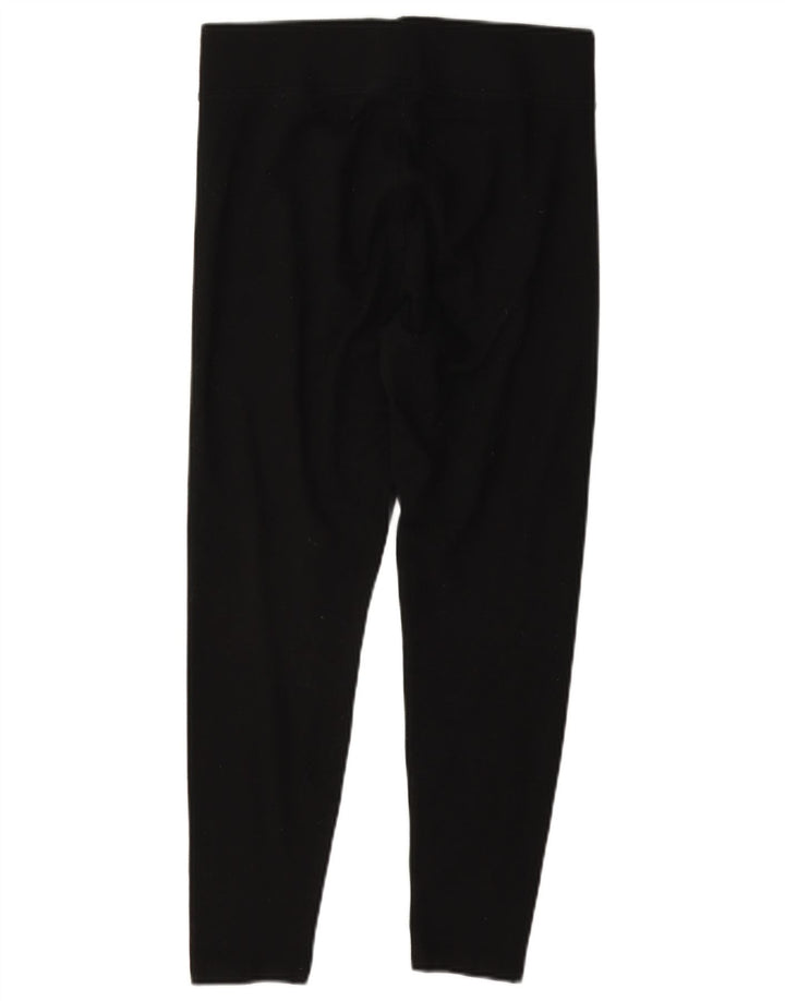Marks & Spencer Damen Crop Leggings UK 10 Small Schwarz Polyester